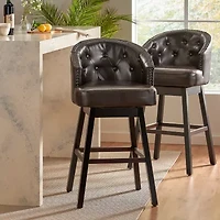 Ogden 2-pc. Upholstered Swivel Bar Stool