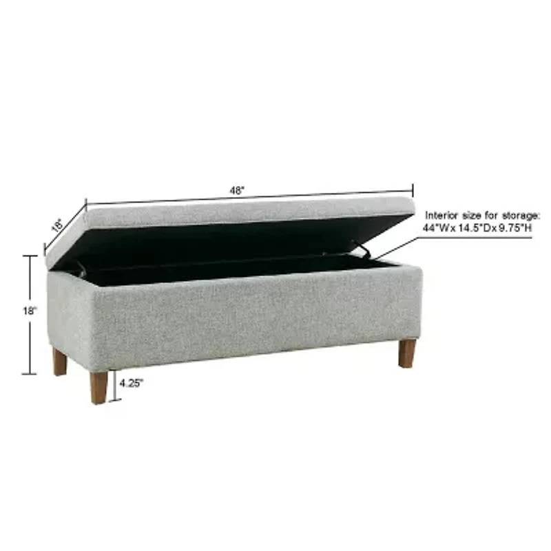 INK+IVY Marcie Storage Upholstered Bench
