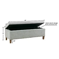 INK+IVY Marcie Storage Upholstered Bench