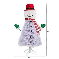 Nearly Natural 4 Foot Snowman Christmas With 234 Bendable Branches Christmas Tree