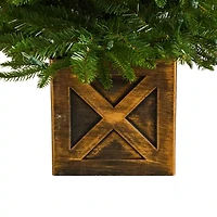 Nearly Natural 3 Foot Finland Fir In Decorative Planter Pre-Lit Christmas Tree