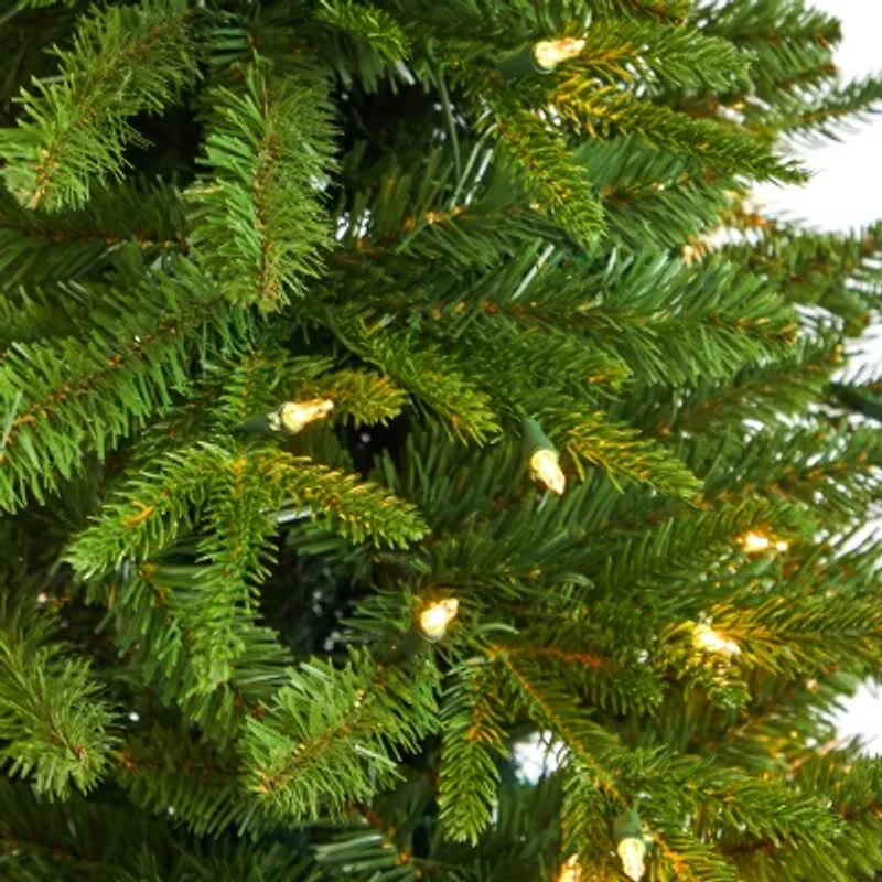 Nearly Natural 3 Foot Finland Fir In Decorative Planter Pre-Lit Christmas Tree