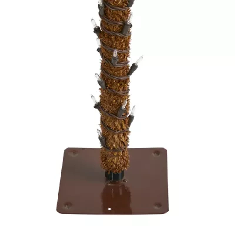 Nearly Natural 4 Foot Palm With 150 Warm White Led Lights Pre-Lit Tropical Christmas Tree