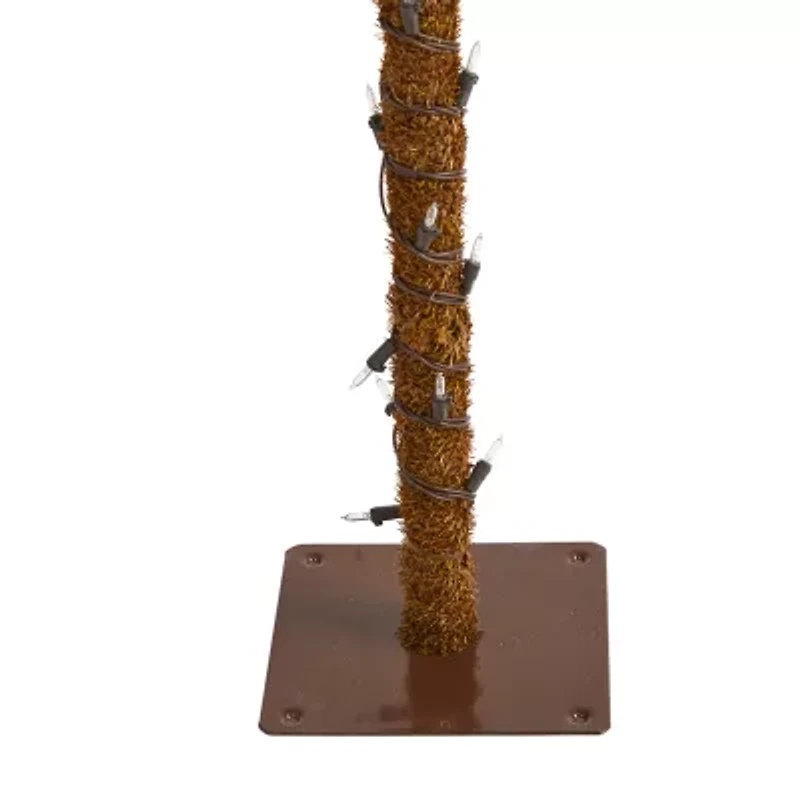 Nearly Natural 5 Foot Christmas Palm With 150 Warm White Led Lights Pre-Lit Tropical Christmas Tree