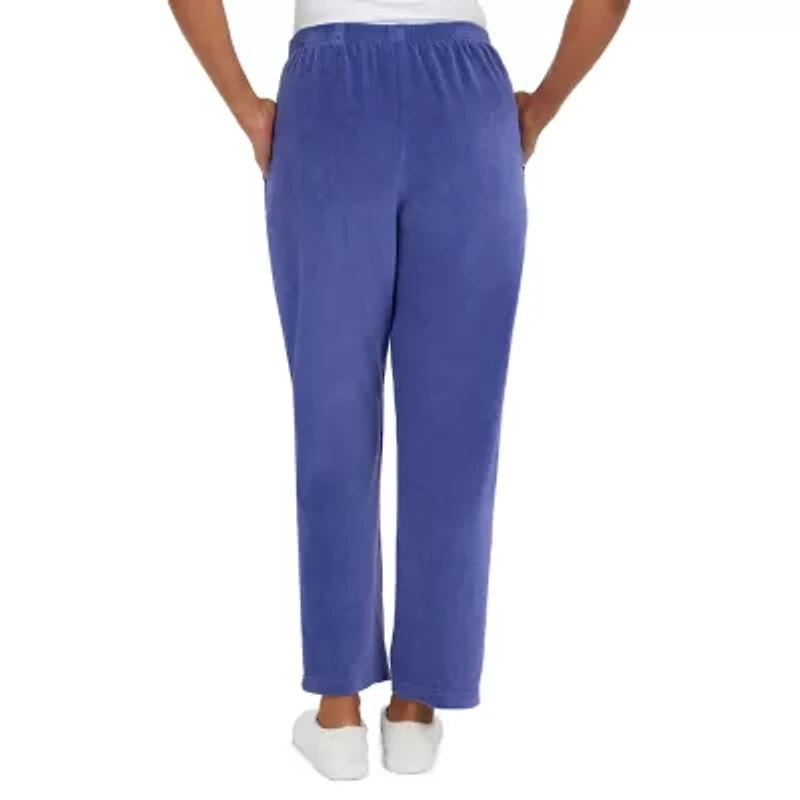 Alfred Dunner The Big Easy Womens Straight Mid Rise Pull-On Pant