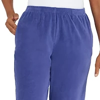 Alfred Dunner The Big Easy Womens Straight Mid Rise Pull-On Pant