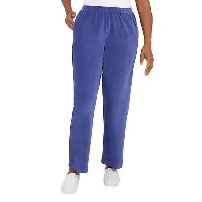 Alfred Dunner The Big Easy Womens Straight Mid Rise Pull-On Pant