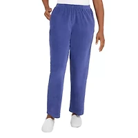 Alfred Dunner The Big Easy Womens Straight Mid Rise Pull-On Pant