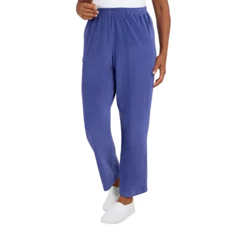 Alfred Dunner The Big Easy Womens Straight Mid Rise Pull-On Pant