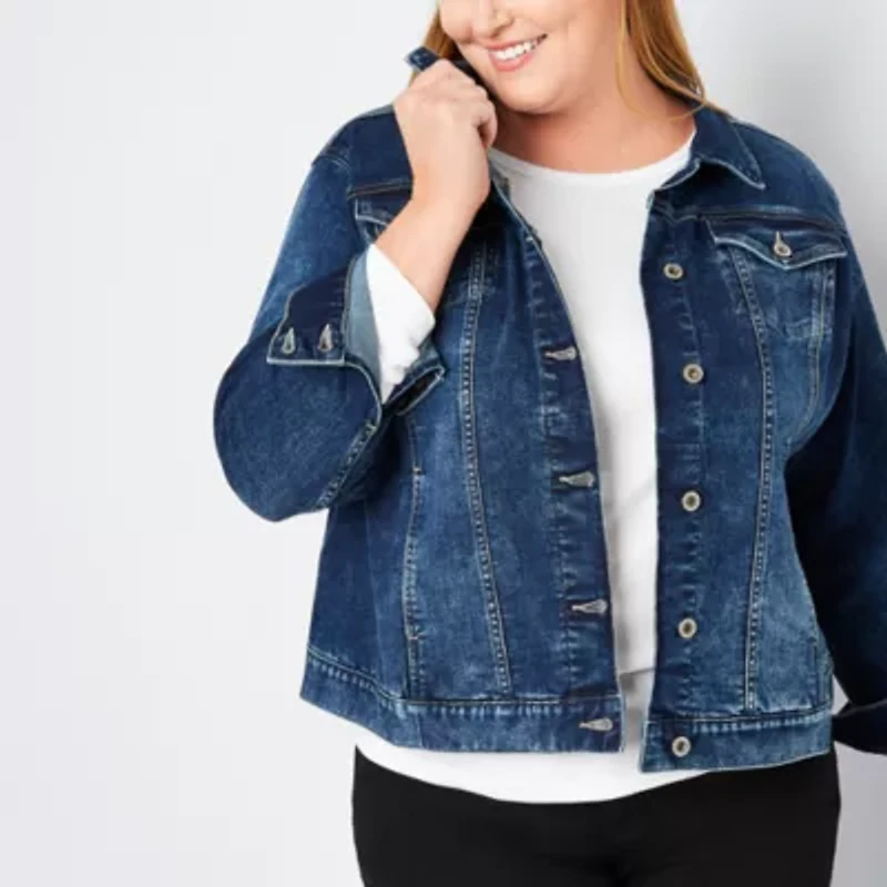 Liz Claiborne Midweight Jacket-Plus