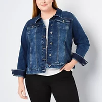 Liz Claiborne Midweight Jacket-Plus