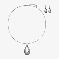 Liz Claiborne Pendant Necklace And Drop Earring Womens 2-pc. Jewelry Set