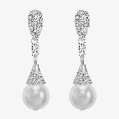 Monet Jewelry Timeless Womens Glass Hypoallergenic Drop Earrings