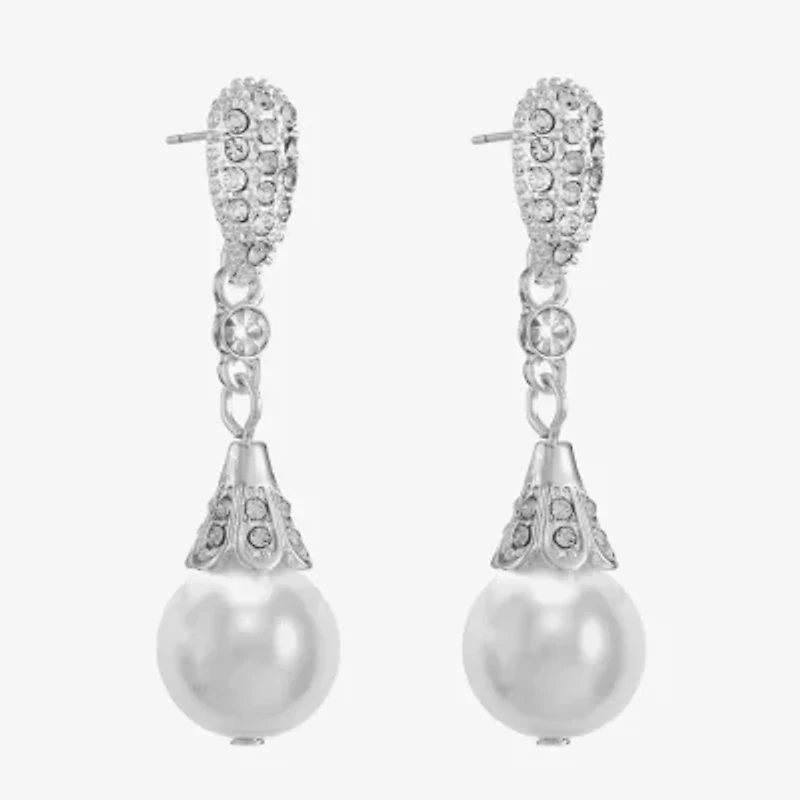 Monet Jewelry Timeless Womens Glass Hypoallergenic Drop Earrings