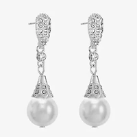 Monet Jewelry Timeless Womens Glass Hypoallergenic Drop Earrings