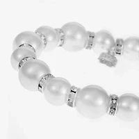 Monet Jewelry Timeless Womens Simulated Pearl Stretch Bracelet