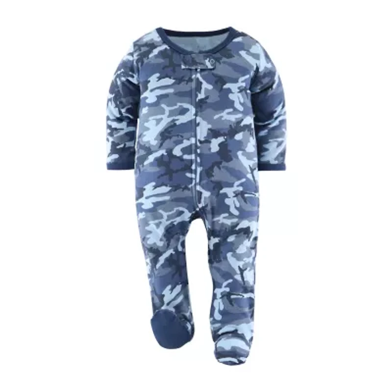 The Peanutshell Blue Camo Baby Boys 3-pc. Sleep and Play