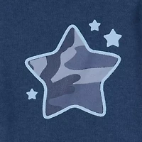 The Peanutshell Blue Camo Baby Boys 3-pc. Sleep and Play