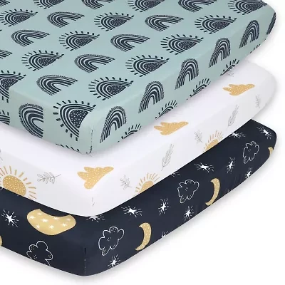 The Peanutshell Day And Night 3-pc. Playard Sheet
