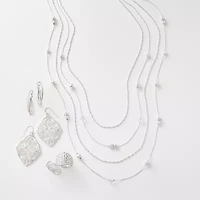 Sparkle Allure Womens 5MM Pure Silver Over Brass Band