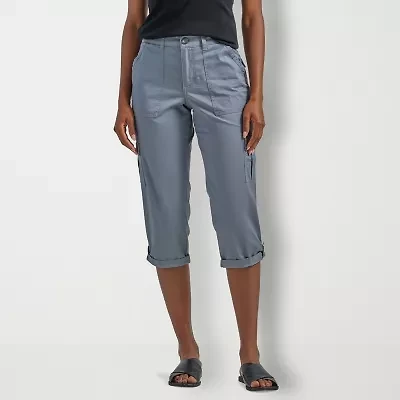 Lee® Womens Flex To Go Mid Rise Cargo Capri Pants