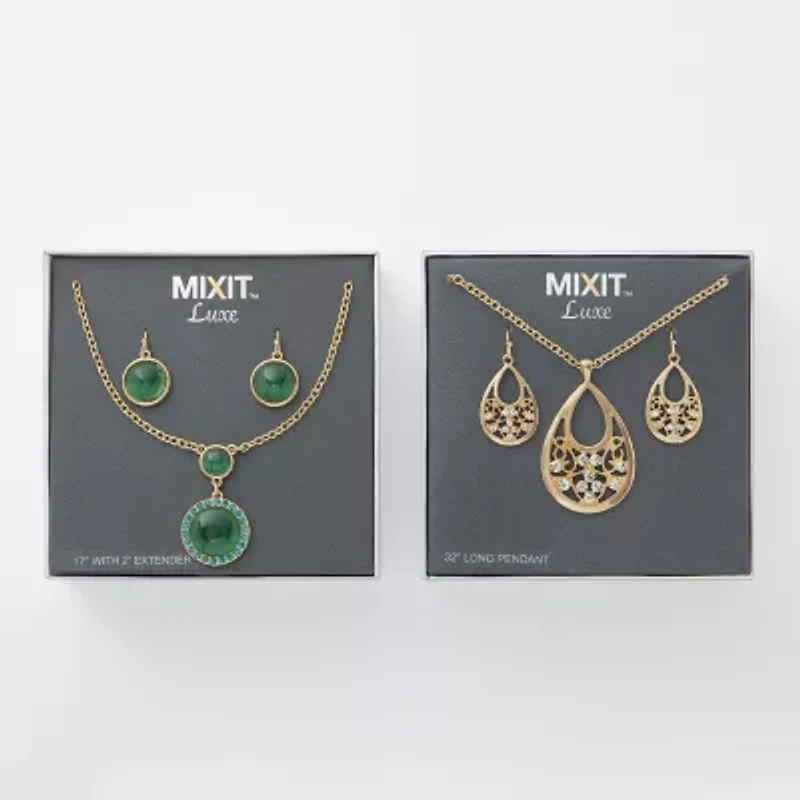 Mixit Womens White 2-pc. Jewelry Set