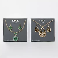 Mixit Womens White 2-pc. Jewelry Set