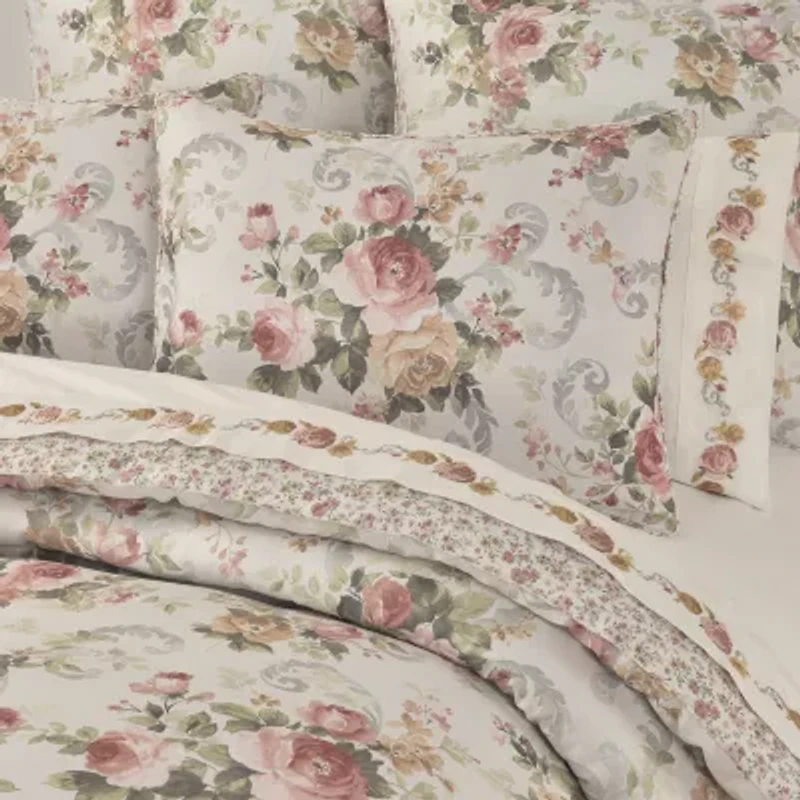 Royal Court Chablis 4-pc. Floral Midweight Comforter Set