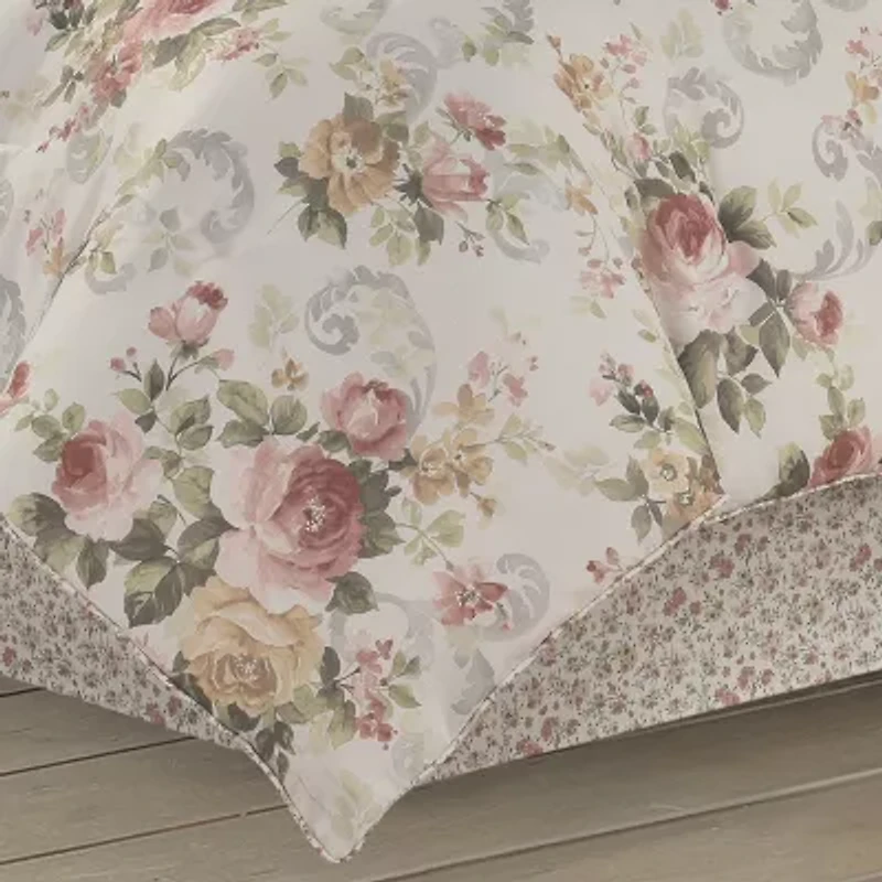 Royal Court Chablis 4-pc. Floral Midweight Comforter Set