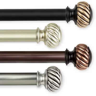 Rod Desyne Baldir 1 Adjustable Curtain