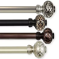 Rod Desyne Maple 1 Adjustable Curtain