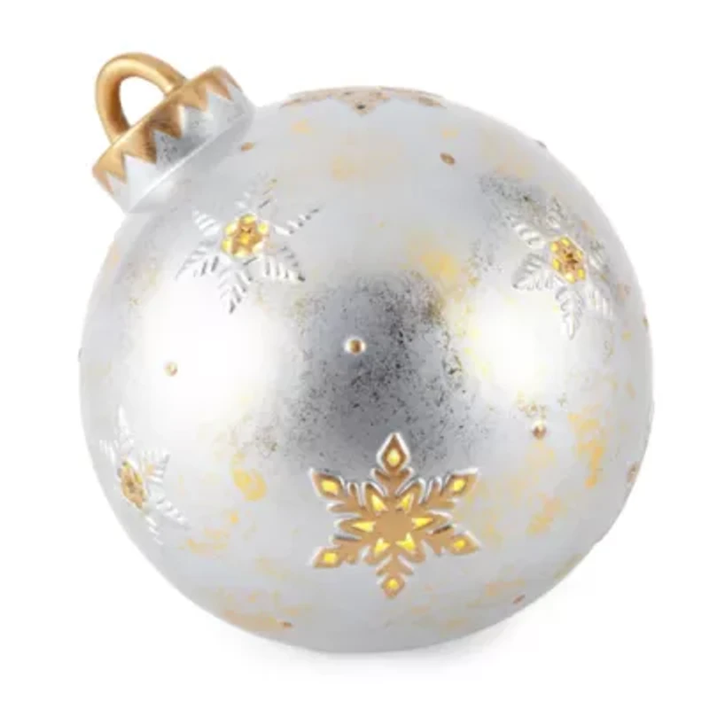 North Pole Trading Co. 6.5" Ball Ornament Led Lighted Christmas Tabletop Decor