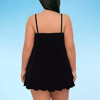 Sonnet Shores Womens Plus Swim Dress