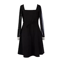 Speechless Big Kid Girls Long Sleeve Skater Dress