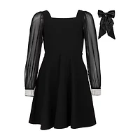 Speechless Big Kid Girls Long Sleeve Skater Dress