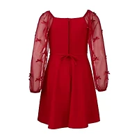 Speechless Big Kid Girls Long Sleeve Skater Dress