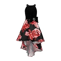 Speechless Big Kid Girls Sleeveless Velvet Fit + Flare Dress