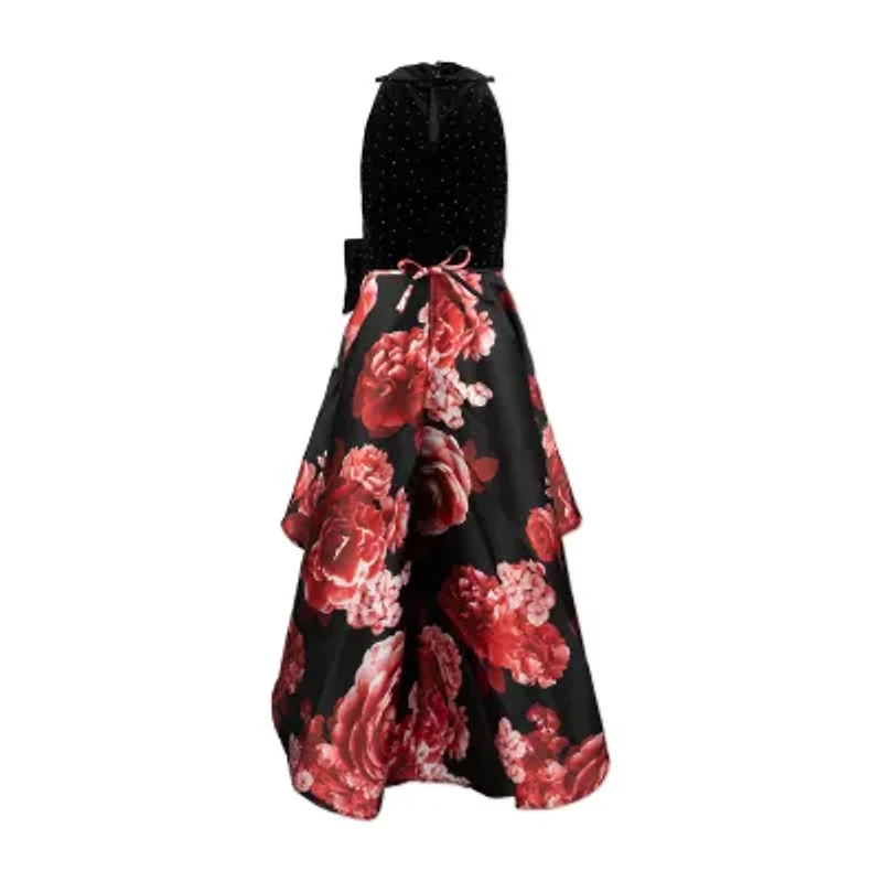 Speechless Big Kid Girls Sleeveless Velvet Fit + Flare Dress