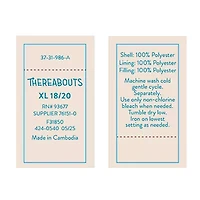 Thereabouts Little & Big Kid Boys Plus Water Resistant Heavyweight Snow Bib