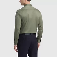 Van Heusen Ultra Wrinkle Free Mens Slim Fit Stretch Fabric Long Sleeve Dress Shirt