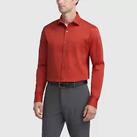 Van Heusen Everyday Defense Stain Shield Mens Regular Fit Stretch Fabric Wrinkle Free Long Sleeve Dress Shirt