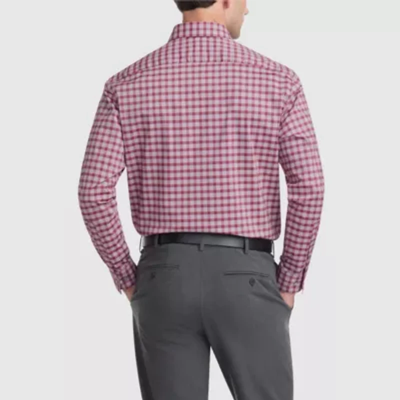 Van Heusen Everyday Defense Stain Shield Mens Regular Fit Long Sleeve Dress Shirt