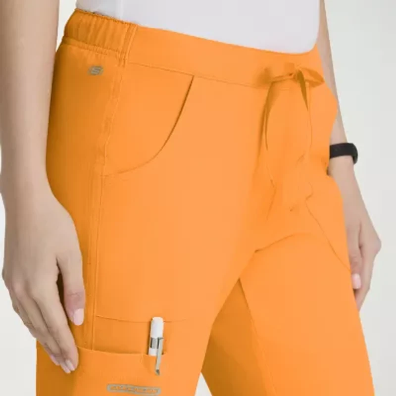 Skechers Sk201 Reliance 3-Pocket Mid-Rise Straight Leg Womens Stretch Fabric Moisture Wicking Scrub Pant