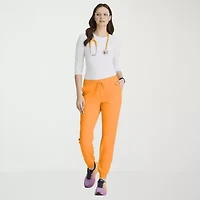 Skechers Skp552 Theory 4-Pocket Mid-Rise Jogger Womens Stretch Fabric Moisture Wicking Scrub Pant