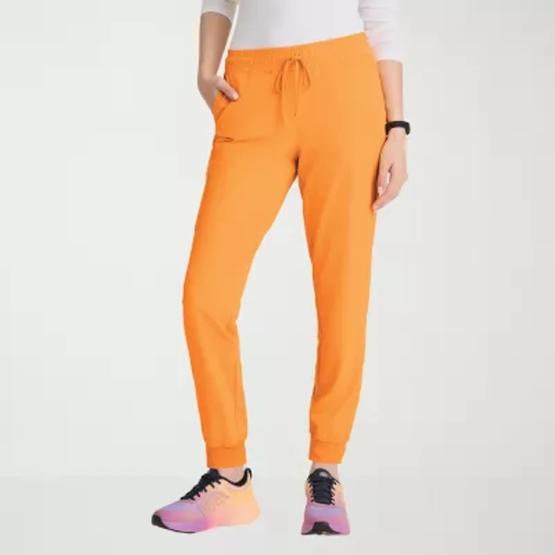 Skechers Skp552 Theory 4-Pocket Mid-Rise Jogger Womens Stretch Fabric Moisture Wicking Scrub Pant
