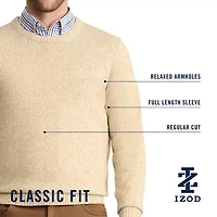 IZOD Mens Crew Neck Long Sleeve Pullover Sweater