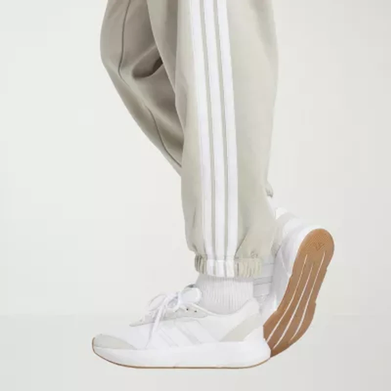 adidas Womens Straight Mid Rise Fleece Active Jogger Pant