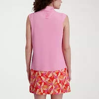 Stella Parker Womens Mock Neck Sleeveless Active Quarter-Zip Pullover