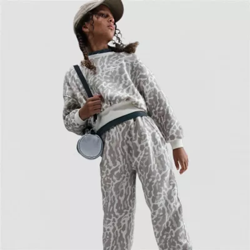 Nike Club Big Kid Girls Cinched Regular Fit Fleece Jogger Pant