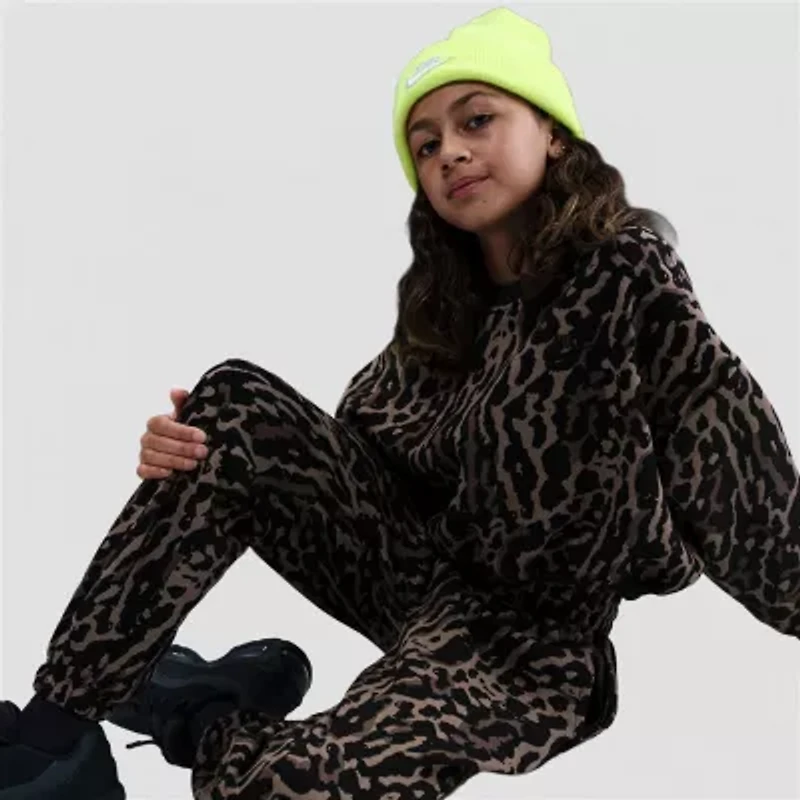 Nike Club Big Kid Girls Cinched Regular Fit Fleece Jogger Pant